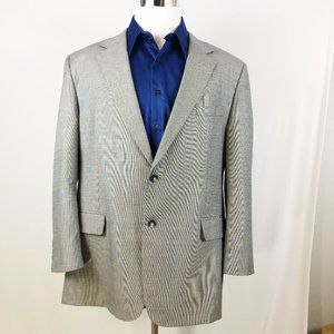 Jos. A Bank Cotton & Wool Sport Coat Grey Sz 48R